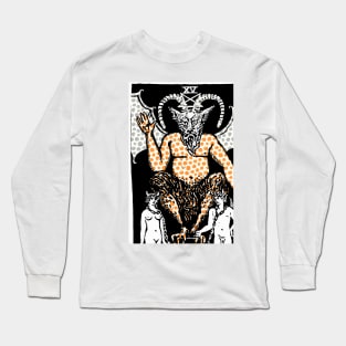 Modern Tarot Print - The Devil Long Sleeve T-Shirt
